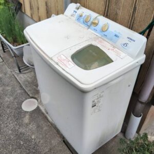 長与町で古くなった洗濯機を2台処分