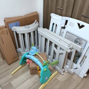 長崎市で引越しに伴いベビーサークルやおもちゃなど回収